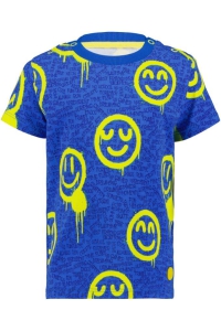 4President shirt Edo clematis blue happy graffiti aop